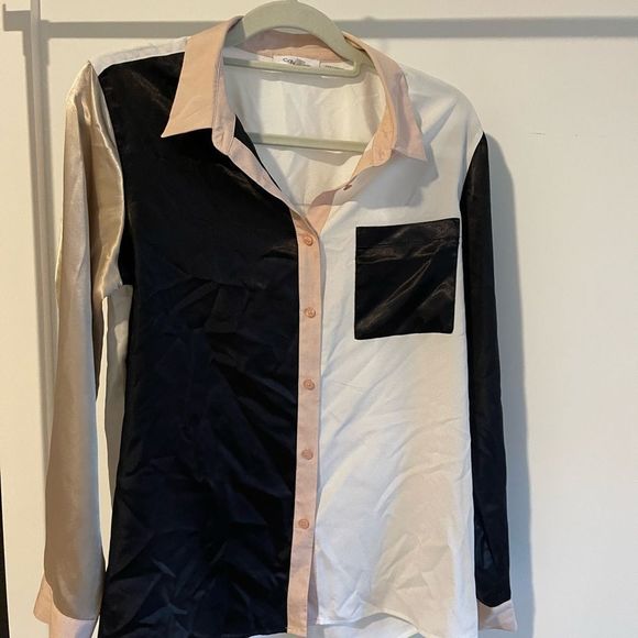 Calvin Klein Color Block Blouse - Picture 4 of 7